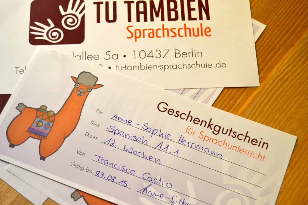 Sprachen lernen Gutscheine Berlin Tú También Sprachschule.1